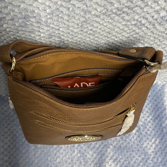 Khaki Roneeda Crossbody Bag - Picture 7 of 9